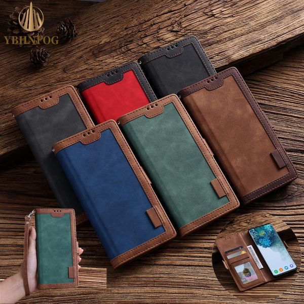 

классический ретро бизнес кожа флип чехол для samsung a50 a40 a20 a30 a10 a21 a51 a71 a81 a91 слот карты держатель кошелек стенд крышка