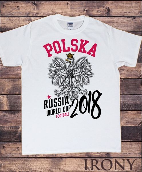 

sport 2019 fashion sleeves cotton t-shirt fashion men's t-shirt footballer 2019 polska crust print t shirts for men