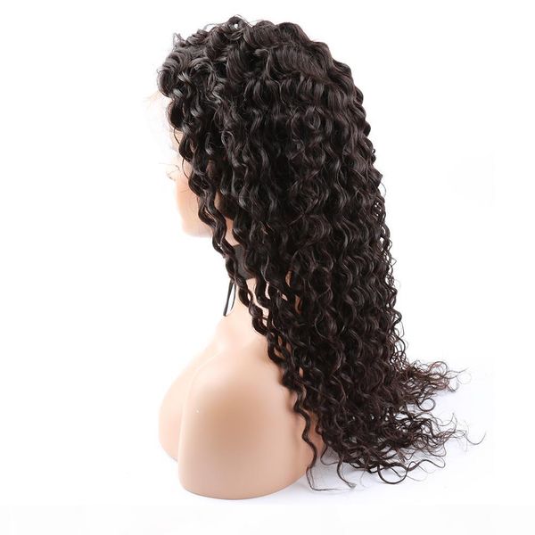 

greatremy natural hairline full lace wigs deep curly wave long virgin human hair thick bleached knots lace front wig for black women