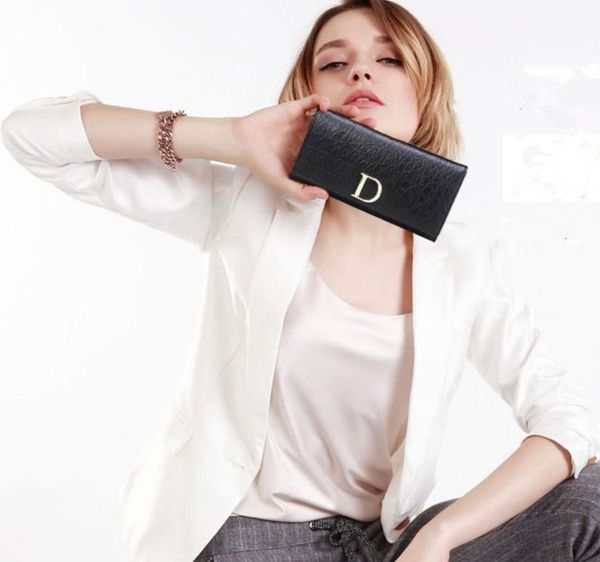 

2021 new style fashion women's long wallet, Red;black