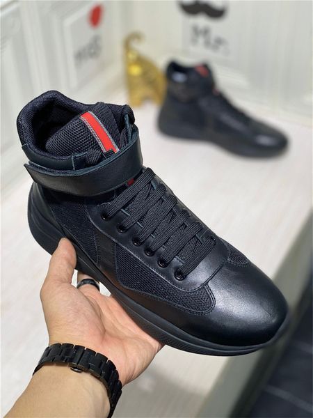 

fashion leather sneakers men high comfort breathable men shoes light men casual shoes trend outdoor non-slip 2021, Black