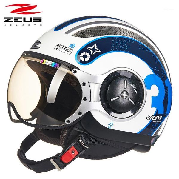 

zeus motorcycle half face helmet motociclismo 218 moto bike capacetes protection1