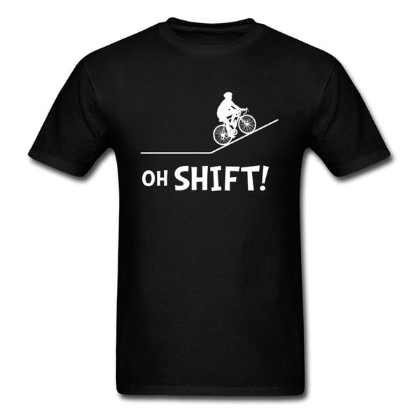

oh shift funny bicycle t shirt for men t shirts black white mens summer biker tees tshirt school sport hooded sweatshirt hoodie