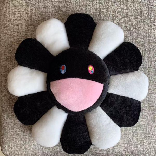 

new 40cm kawaii murakami sunflower pillow soft flower stuffed doll kaikai kiki colorful plush toy cushion gift y200723
