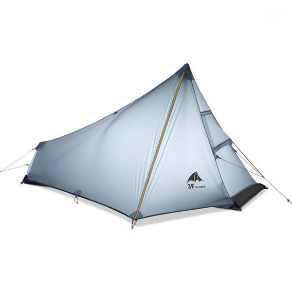 

tents and shelters 3f ul gear 2021 oudoor ultralight camping tent 3 season 1 single person professional 15d nylon silicon coating rodless 74