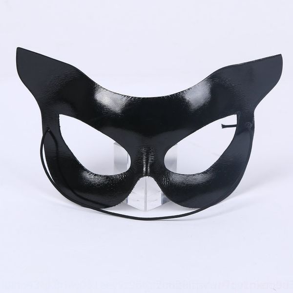 

ikglr halloween black children child halloween nkbjs face cat girl half face mask ball performance finishing mask black
