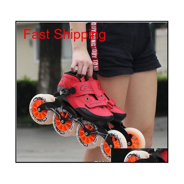 

speed inline skates carbon fiber 4*90/100/110mm competition skates 4 wheels street racing skating patines similar powerslide bzrzs