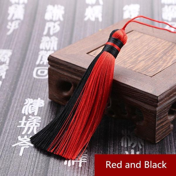 

5pcs 10cm double color polyester tassels diy jewelry curtain home textile cellphone garment decorative pendants craft tassels h jlljno