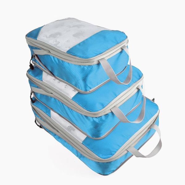 

waterproof luggage clothing storage bag clothes finishing bag compression travel storage three-piece set