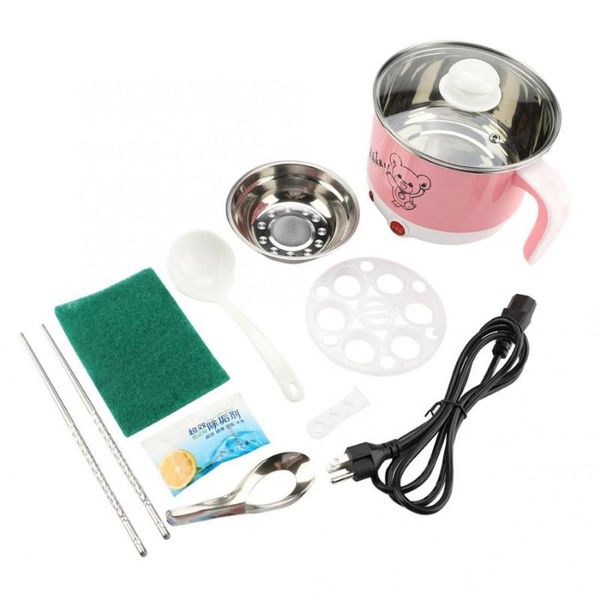 

electric skillets 110v 1.5l mini multifunction cooking machine single/double layer available pot rice cooker non-stick pan