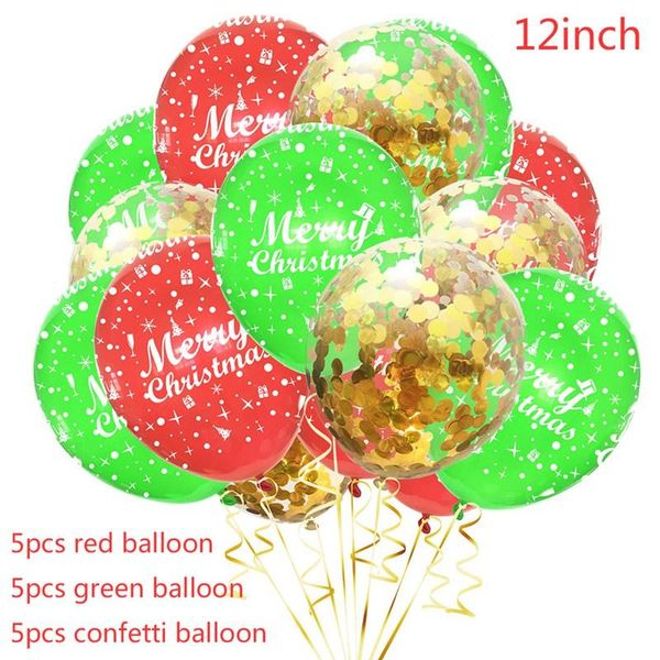 

yoriwoo санта-клаус latex шар конфетти air ballon новый год с рождеством baloons birthday party украшения дети xmas tree yxlhpd