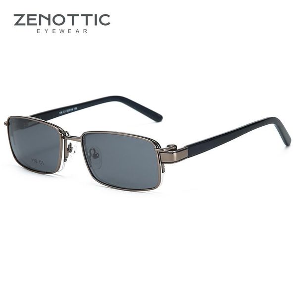 

sunglasses zenottic steampunk clip on men square metal sun glasses women retro flip 2 in 1 magnet polarized, White;black