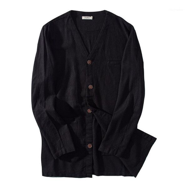 

feitong 2019 men casual shirts autumn new fashion pure color man long sleeve cotton slim fit social styles business shirt men1, White;black