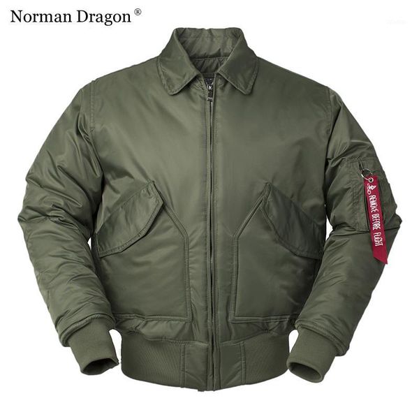 

cwu/45p thick nylon mens bomber jacket winter green black padded pilot flight jacket windproof1