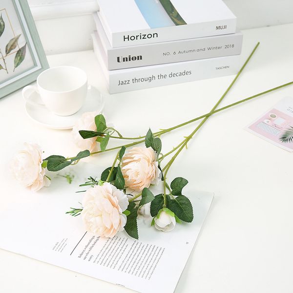 

silk wedding artificial peony home rose fake vase floral holiday decoration festive & party supplies flower arrange 1 n57nn