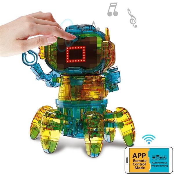 Controle Remoto Inteligente Robô Toy Smart Programável 2.4G Sem Fio RC Brinquedo Falando Robô Animais Modelo Presente de Natal para Crianças 201211