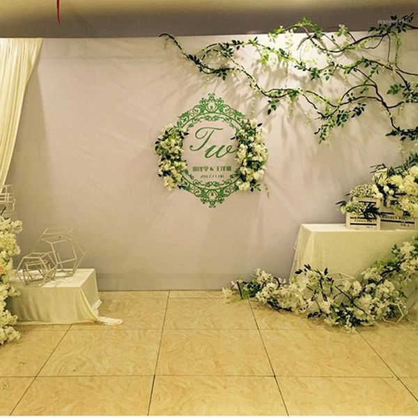 

2m artificial plant simple wedding decoration simulation plastic wisteria flower home party wall door hanging decor supplies1
