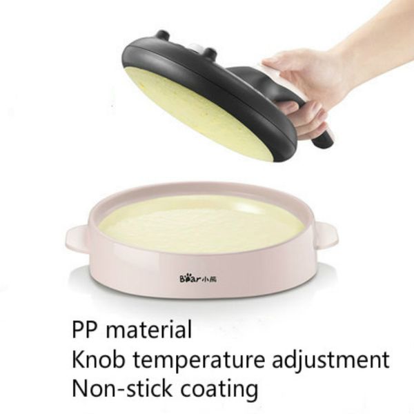 

bread makers mini nonstick crepe maker automatic electric multilayer cake pie baking pan spring egg roll pancake machine 220v