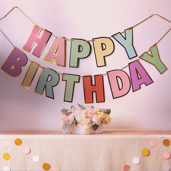 

zuk5e macaronra gilding happy gilding layout children's macaronra banner venue party arrangement children's arrangement happy bann