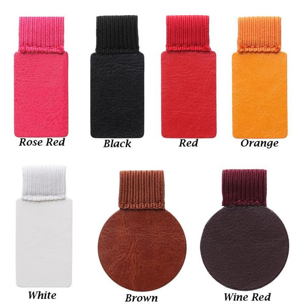 

1 4pcs pu leather pen holder pen clip self adhesive pencil elastic loop for notebooks journals clipboards h bbyxft
