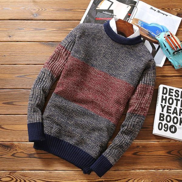 

autumn winter sweater men's round neck solid color turtleneck sweater men's youth trend new slim long sleeve sweaterdropshipping1, White;black