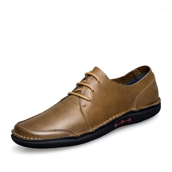 

genuine leather men shoes formal soft men oxfords dress shoes, Black