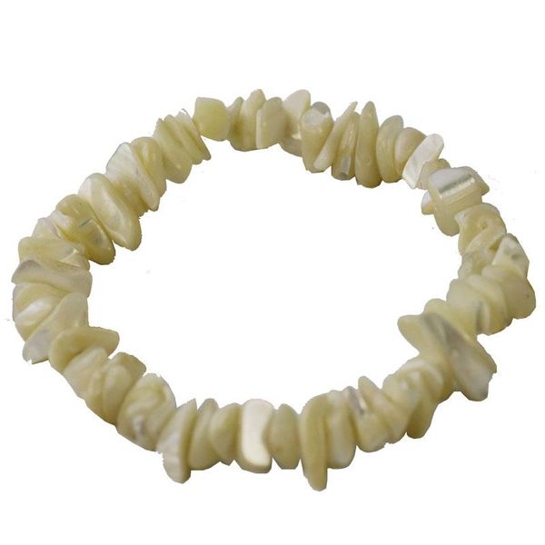 

link, chain shell pearl beaded bracelet irregular diy bracelets natural white mother of gravel beads for women jewelry, Black