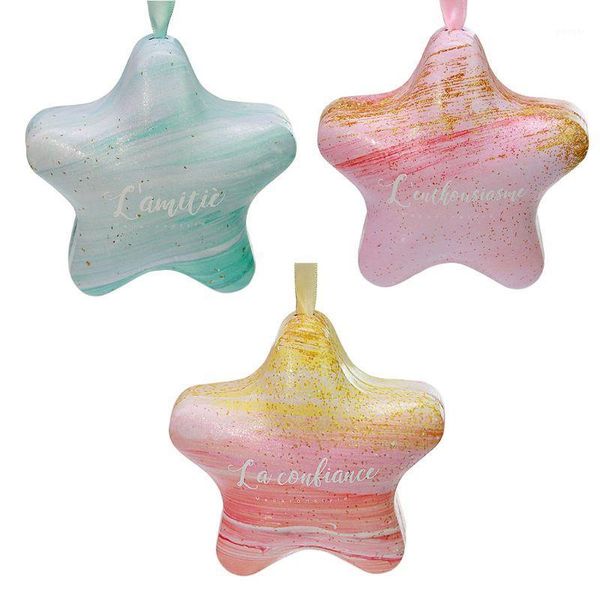

gift wrap 6pcs star shape candy jewelry coin storage container case tin box holder e65b1