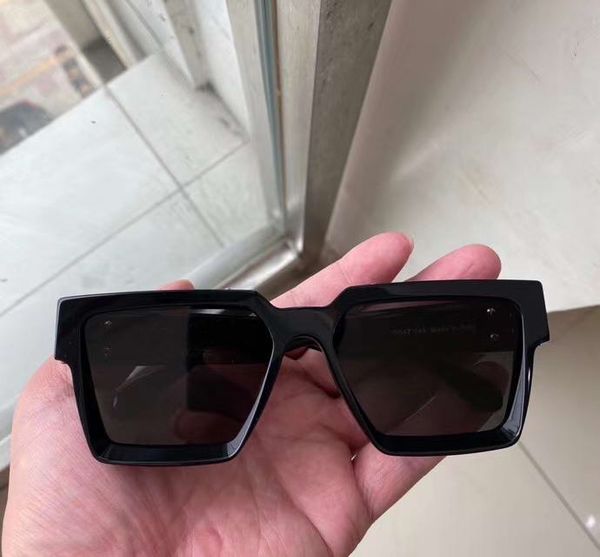 

luxu square sunglasses 1165 gold black frame grey lens men fashion sunglasses shades sonnenbrille occhiali da sole with box, White;black