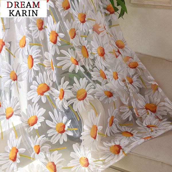 

sun floral printed sheer curtain for living room bedroom kitchen tulle curtains modern flower fabrictreatment drapes blinds