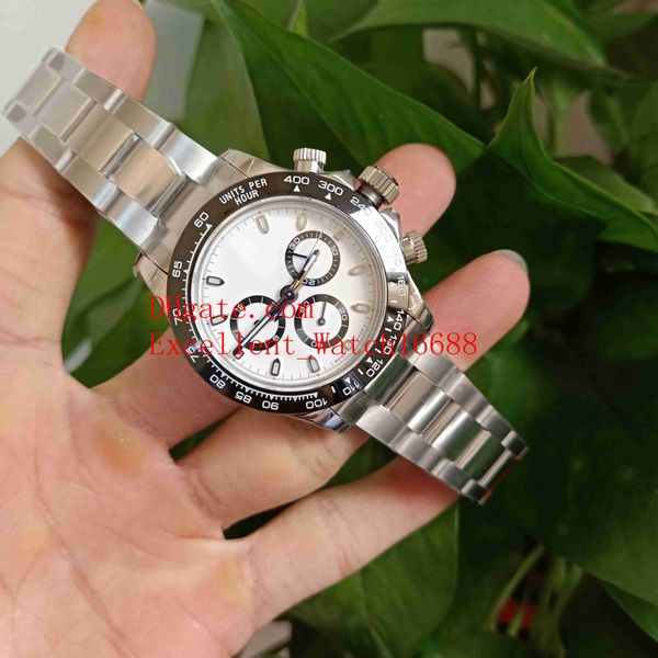 

selling bp factory 7750 movement mens wristwatches 40 mm 116500 stainless steel ceramic bezel sapphire glass chronograph automatic m, Slivery;brown