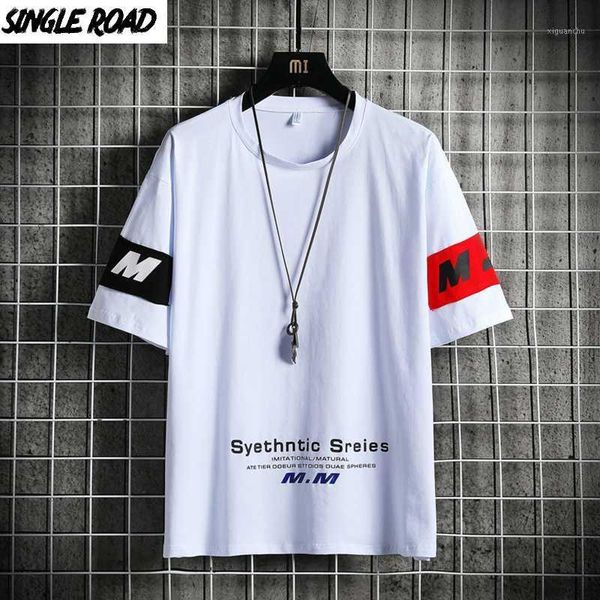 

singleroad man's white t-shirt men 2020 summer graphic oversized hip hop japanese streetwear harajuku tshirt male t shirt men1, White;black