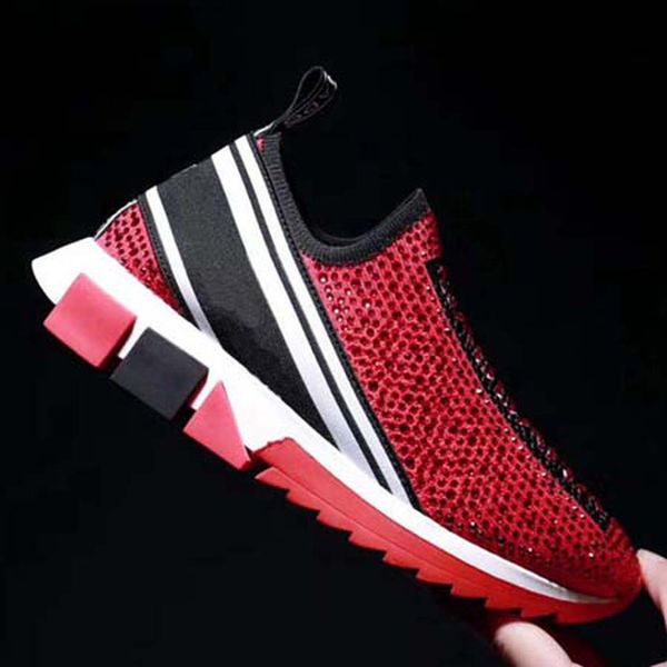 

fashion real leather handmade multicolor gradient technical sneakers men women famous shoes trainers 812, Black