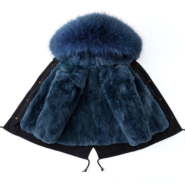 

winter children girl boys thick warm real natural rex fur liner jacket kids hooded coat children parkas outerwear, Camo