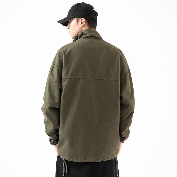 

Spring Autumn Big Size Mark Men's Clothing Jacket 06ns, Black;brown