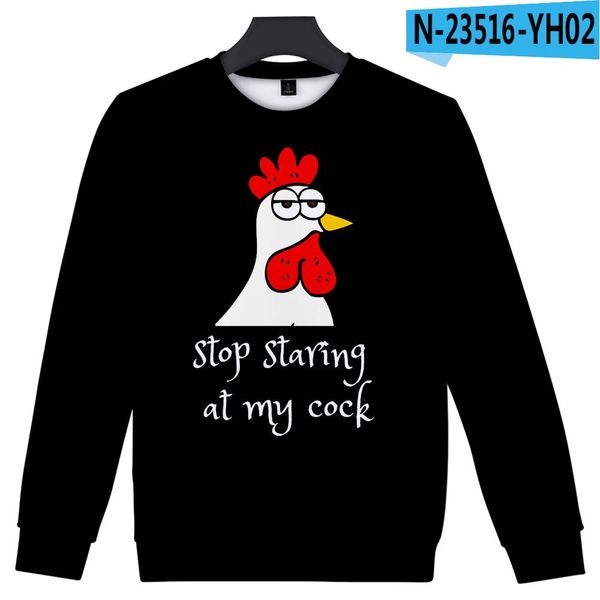 

sstaring at my cock 3d print men women pullovers print crew neck jumper sweatshirt winter lady hem hoody 2020 bbyknp lg2010, Black