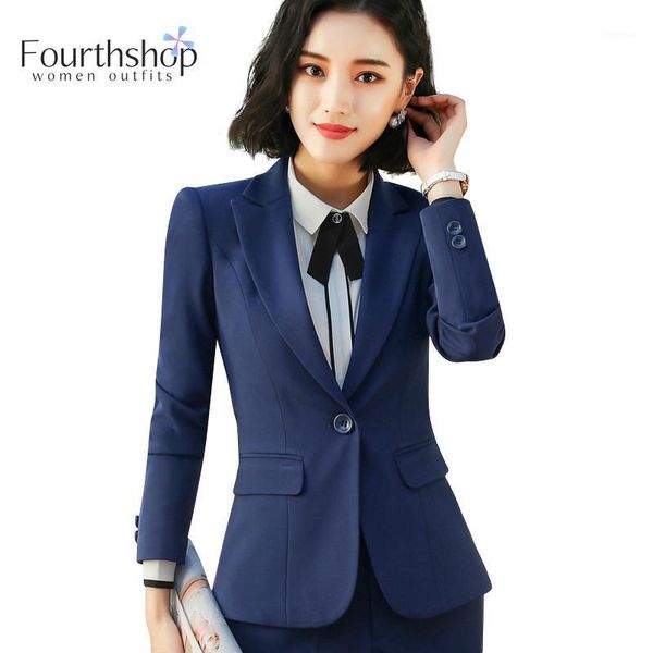 

office lady formal pant suits for women business work professional uniforms fashion 2 piece jacket pants blazer set spring 20201, White;black