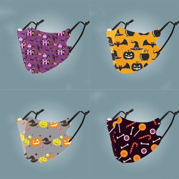 

cartoon ice silk printing face mask white reathe nation flag anging ear personality washable#361, Black