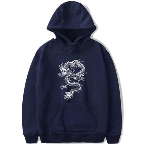 

hoodies jacket 2020 casual dragon print hoodie high-end chinese hip street men's men hoody brand size sweatshirts hop coat plus dqoop