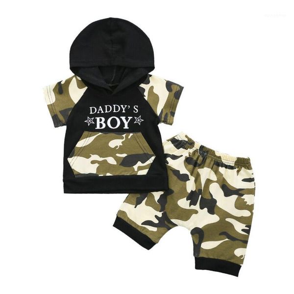 

clothing sets fashion boys summer boy set camo hoody + shorts casual kids suit children sports suit1, White