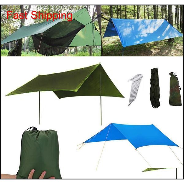 

3 colors waterproof camping mat 3* tent cloth multifunction awning tarps picnic mat tarp shelter garden building qyltqn sweet07