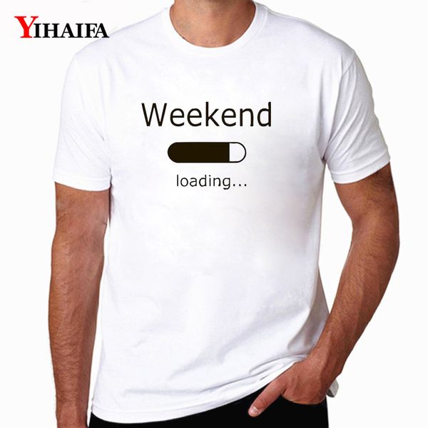 

sport yihaifa hipster men t-shirt funny weekend letter graphics tees short sleeve casual mens workout shirts ropa hombre