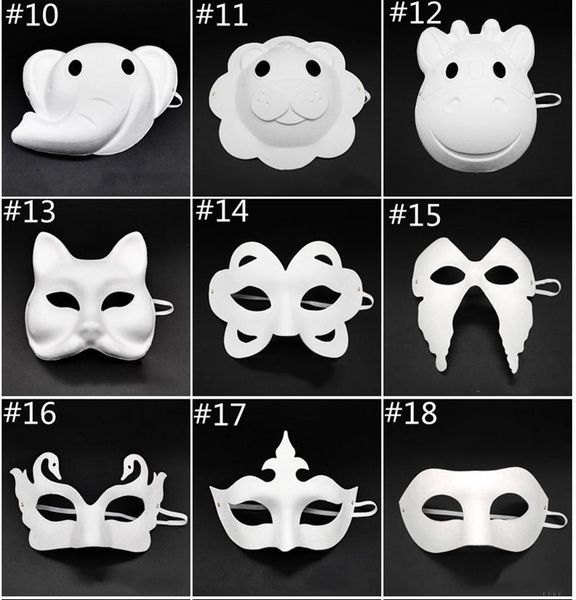 

papper diy party mask other makeup creative painting halloween chirstmas party children women men half face full