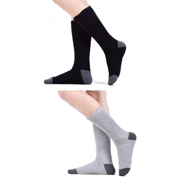 

socks & hosiery winter thermal warm electric heated crew with rechargeable battery u90e, Black;white