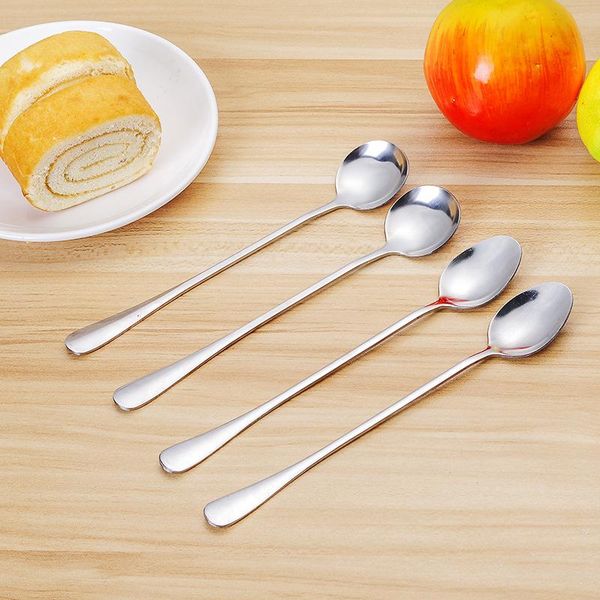 

spoons long spoon stirring stainless steel coffee iced cream soup dessert kitchen tableware bar accessories