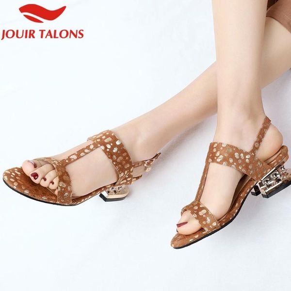 

jouir talons 2020 dropship women shoes woman big size 44 flock leisure chunky heels summer sandals female, Black