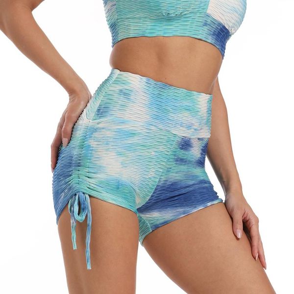 

yoga outfits high waist gym fitness leggings women seamless energy tight workout running shorts jacquard drawstring short, White;red