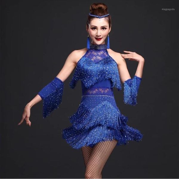 

new 2019 latin dance dress women/girls/lady new fringe salsa/ballroom/tango/cha cha/rumba/samba/latin dresses for dancing1, Black;red