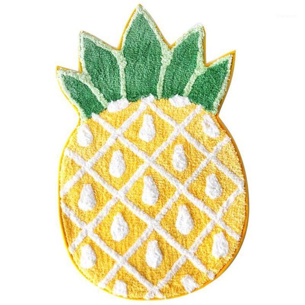 

home decor pads carpet door welcome water absorption cartoon pineapple non slip living room machine washable bedroom floor mat1