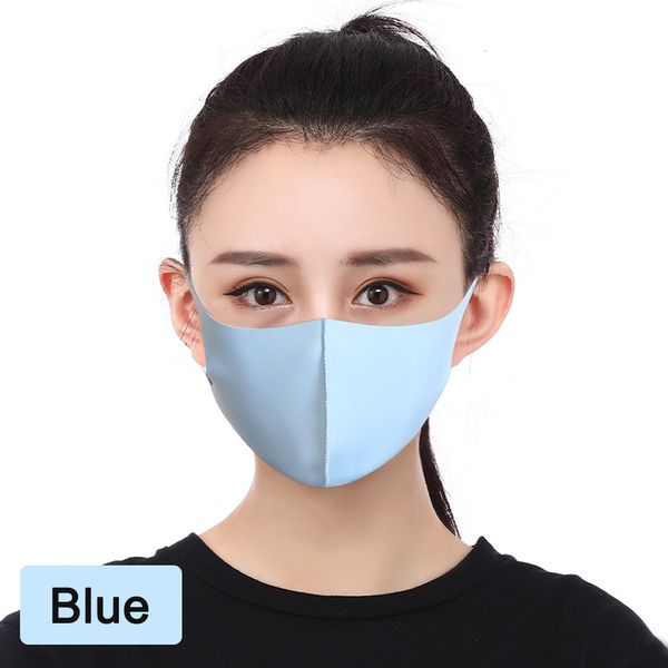 

silk retail packaging designer face mask protective ice mouth cover dustproof kpop reusable washable comfortable cotton